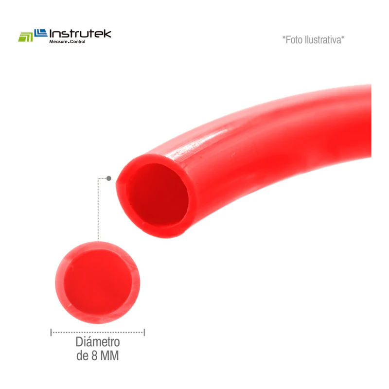MANGUERA PU 8X4 ROJO /mtr