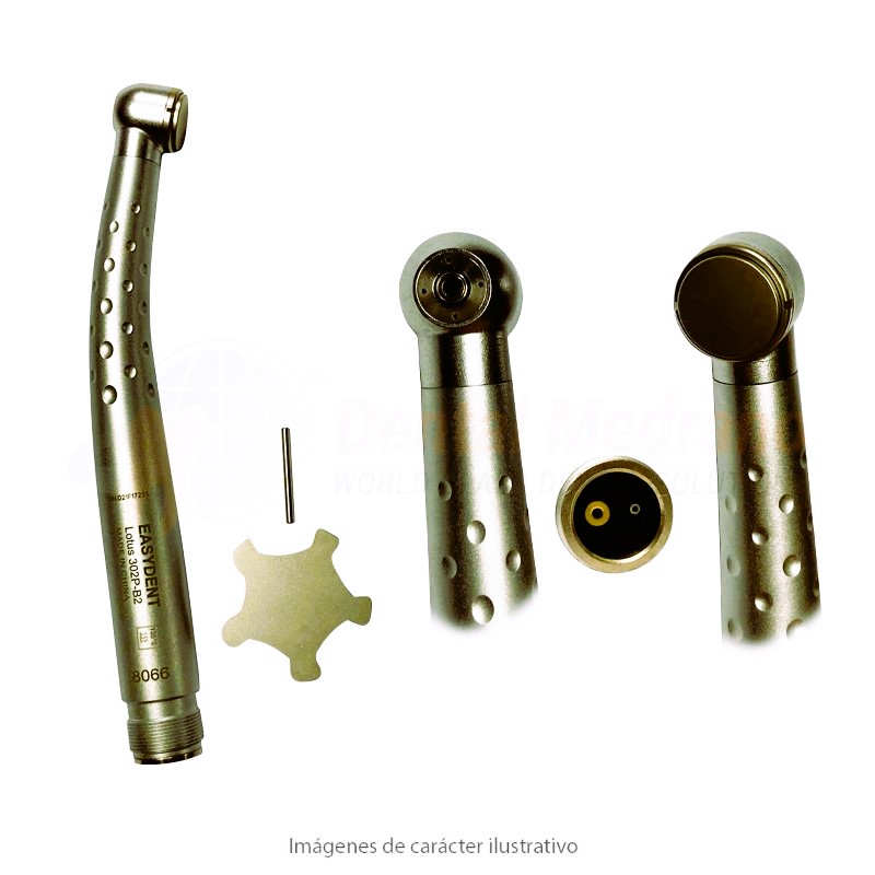 TURBINA Easydent 302P-B2 GRIS Boton+4 spray SUPERTORQUE