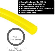 MANGUERA PU 6X4 AMARILLO /mt