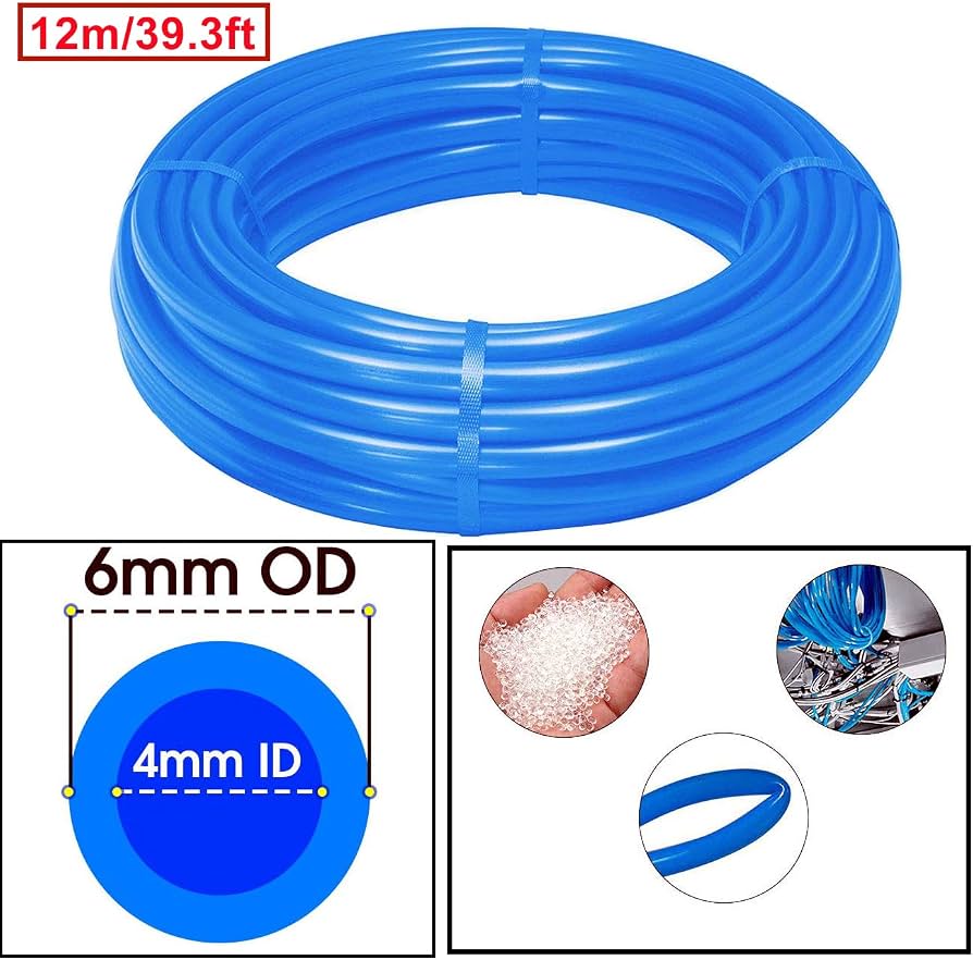 MANGUERA PU 6X4 AZUL / mtr